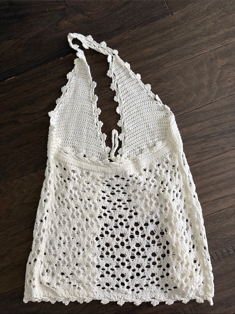 NWT Princess Polly White Crochet Top S/M - Picture 5 of 5